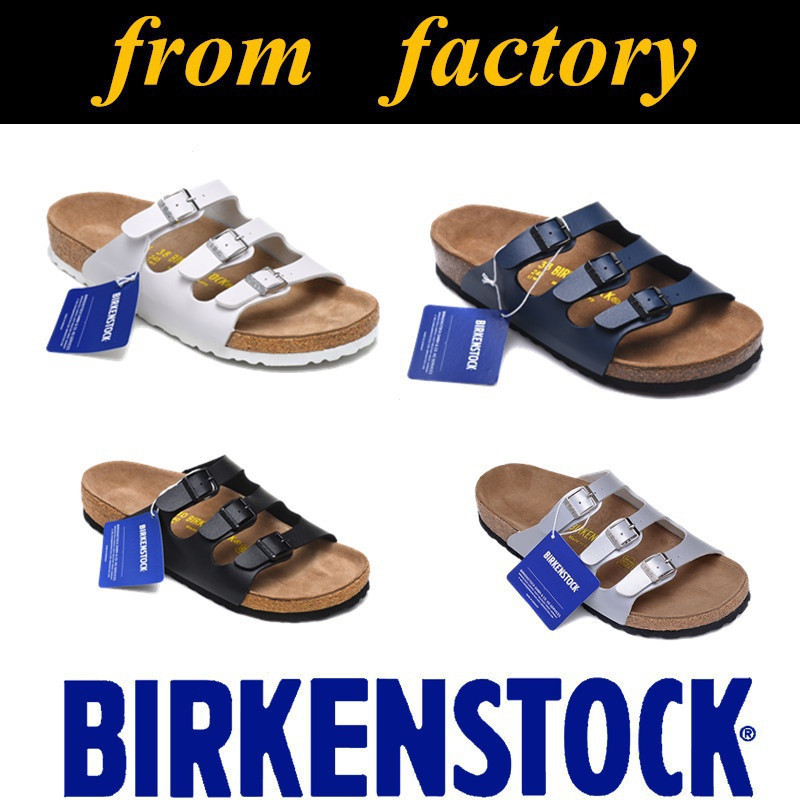 Giày Sandal Ba Buckle Birkenstock Florida Giày Đi Biển Nam Nữ Hàng Có Sẵn