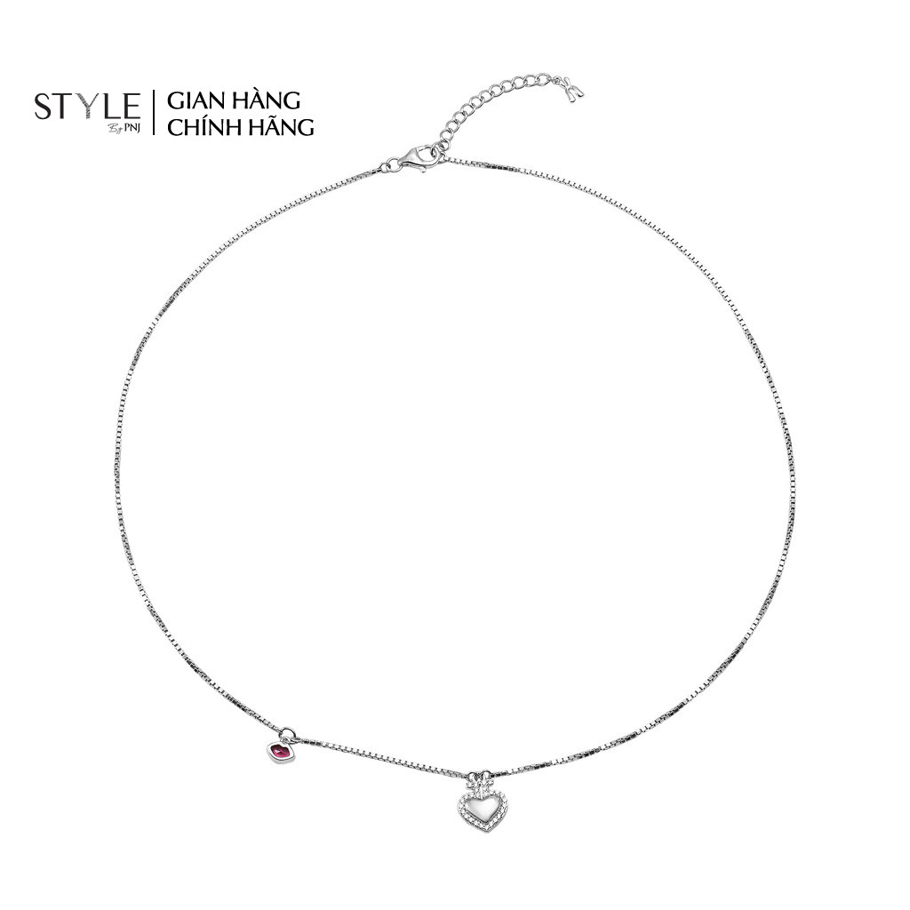 Dây cổ Bạc đính đá STYLE By PNJ Bisous ZTXMW000040