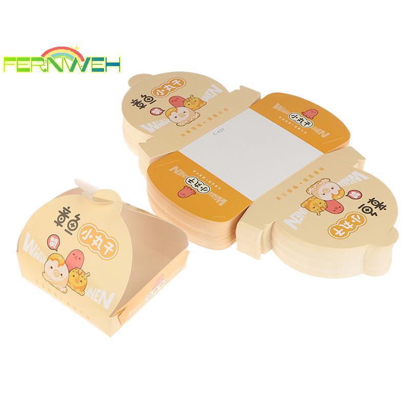 [Fernweh] 100 Cái Hộp đóng gói quả cầu bạch tuộc dùng một lần Thức ăn đường phố Nhật Bản Takoyaki Ta