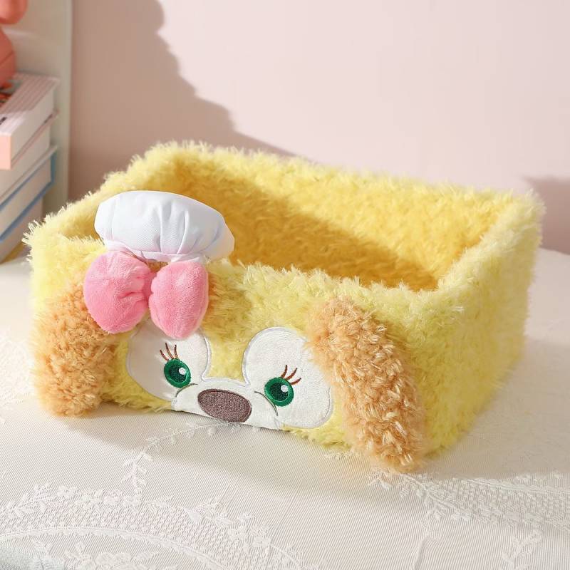 Cartoon Cute Chef Dog Shelliemay Storage Basket Desktop Clutter Organizing Box Cosmetics Storage Box