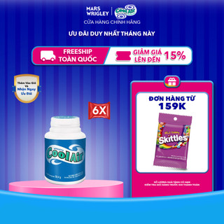  Combo 6 hũ kẹo Sing-gum Cool Air Candy hương bạc hà - khuynh diệp hũ 38 viên 