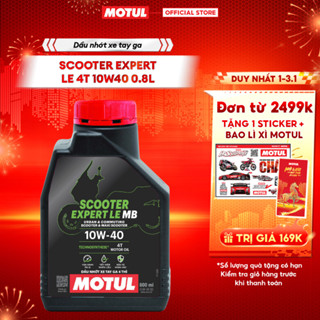  Dầu nhớt xe tay ga MOTUL SCOOTER EXPERT LE 10W40 0.8L 
