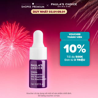  Tinh chất se khít lỗ chân lông tối ưu Paulas Choice Niacinamide 20% Treatment 2ml 78032 