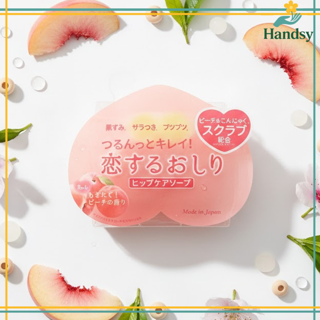 PELICAN SOAP HÀNG NHẬT- Xà Phòng Xà bông cục Cải Thiện Thâm Mông Pelican Hip Care Soap Của Nhật 80g