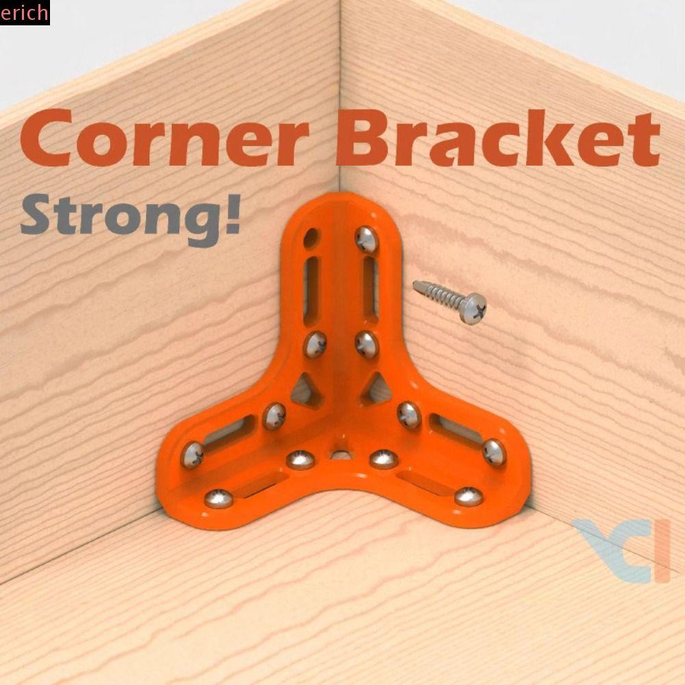 Hỗ trợ góc thép tam giác KOPIDA, Giá đỡ nẹp góc PLA bền màu xanh, Chất liệu thép bảo vệ Màu cam Đầu 