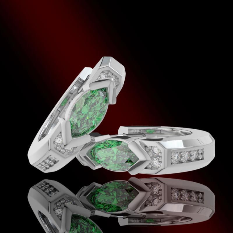 A New Eye of Horus Earrings National Trend Hip-Hop Niche Design Light Luxury High-End Feel Ear Jewel