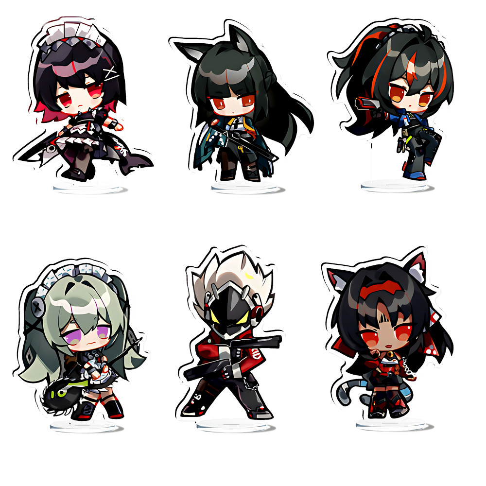 ZZZ Hot Game Zenless Zone Zero Nicole Demara Billy Kid Von Lycaon Acrylic Stand Model Plate Keychain
