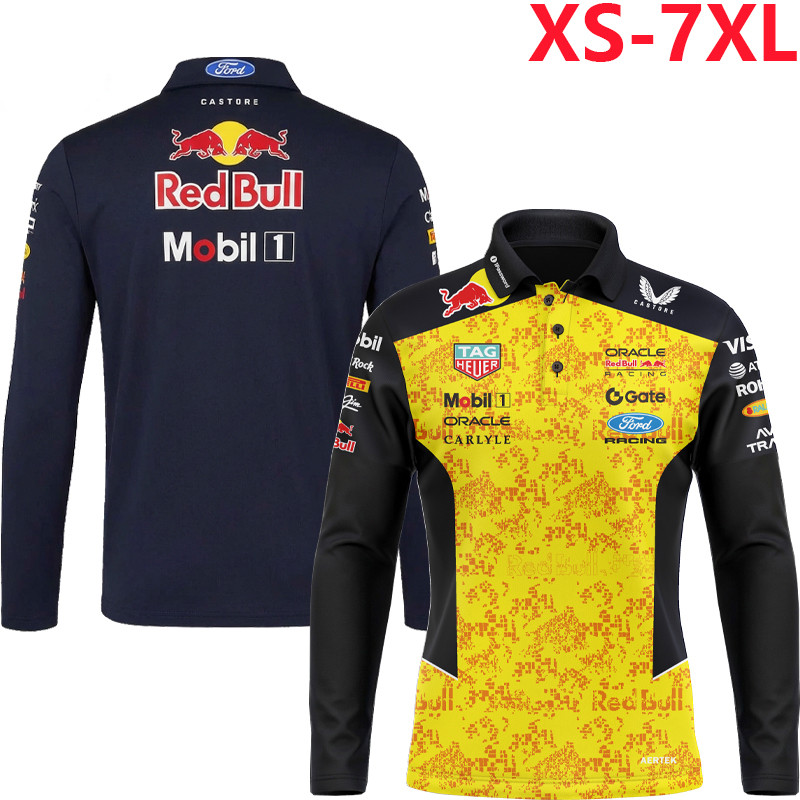 2026 Áo thun dài tay Unisex F1 mới + F1 Red Bull Racing Team Jersey