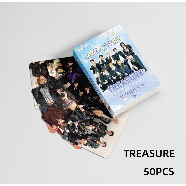 55 Cái / hộp TREASURE 2nd Full Album Photocards TREASURE -laser Lomo Cards Kpop Bưu Thiếp SX