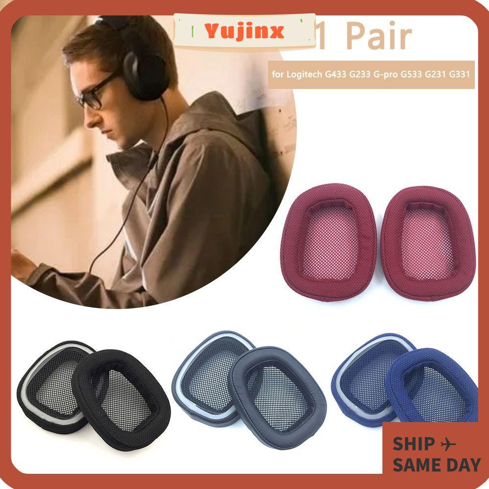 YUJINX 1 Cặp Miếng Đệm Tai Nghe Earmuffs Bọt Miếng Đệm Tai Nghe Cho G433 G233 G- G533 G231 G331