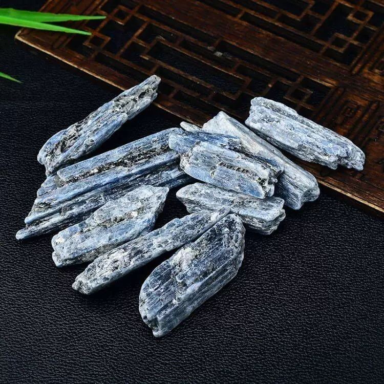 Baihe Pha Lê Đá Thô Tự Nhiên Kyanite Đá Thô Dải Dài Đồ Trang Trí Kyanite Đá Thô Rời Đá Quặng Mẫu Đá 
