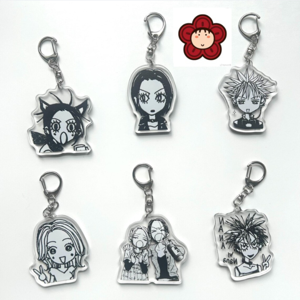 Móc khoá NANA Double Side Keychain, Nana Osaki, Nobuo Terashima, Nana Komatsu, Takumi Ichinose, Ren 
