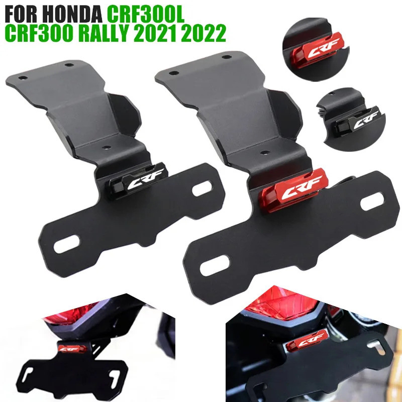 Xe Máy Phía Sau Đăng Ký Giá Đỡ Đuôi Tidy Biển Giá Đỡ Khung Đèn LED Phù Hợp Cho Xe Honda CRF300L CRF3