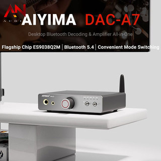 [Ảnh thật] [Chính hãng] AIYIMA DAC A7 DAC/Amp Hi-Res ES9038Q2M, Bluetooth 5.4 LDAC aptX-HD, 1500mW, USB Optical Coaxial