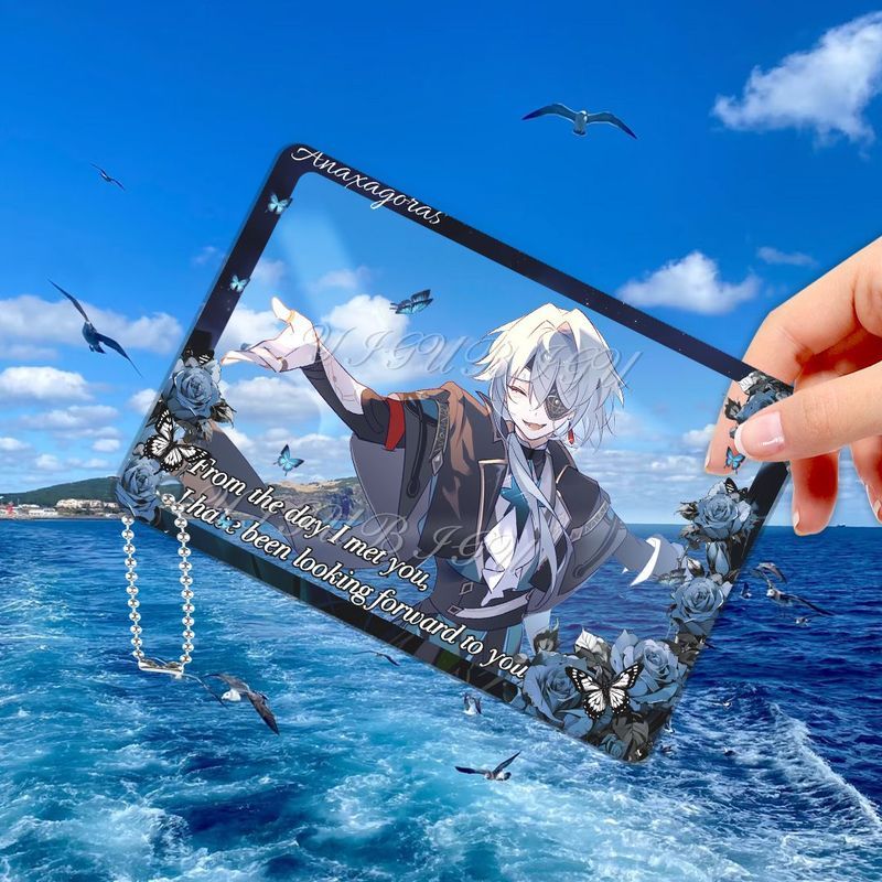 Honkai: Star Rail / Anaxa / Anaxa Ngôi Sao Mùa Hè Đường Sắt Thẻ Photocard Acrylic Thông Qua Mặt Dây 