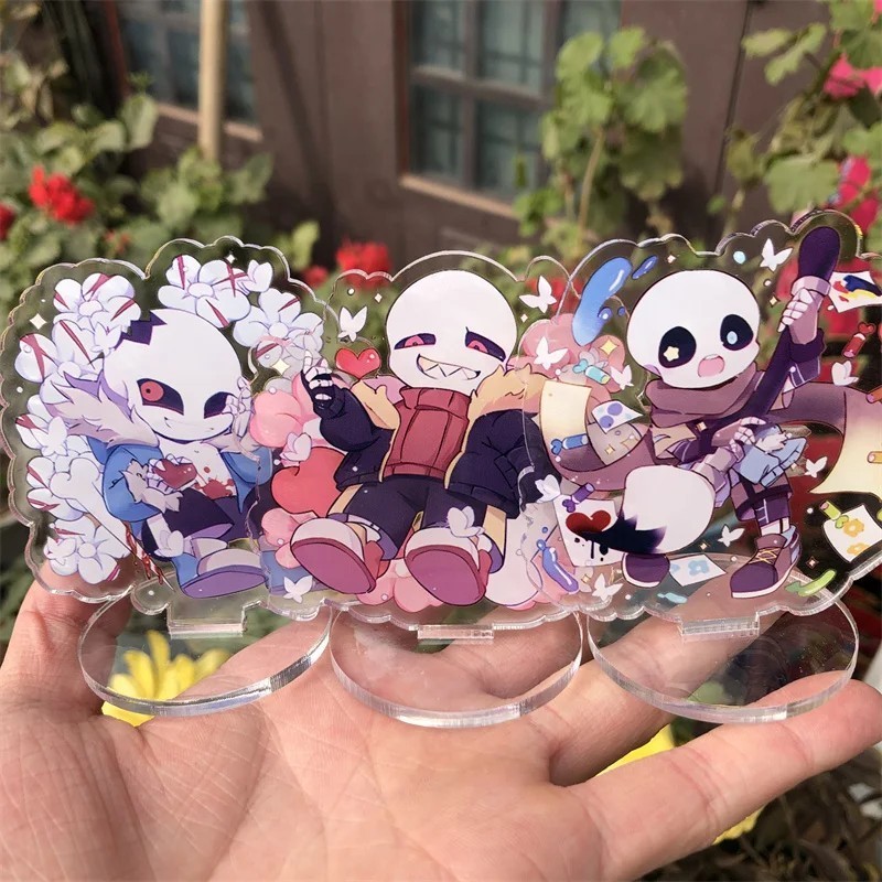 Mô hình Standee Undertale  Sans Frisk Toriel  trang trí bàn học quà tặng