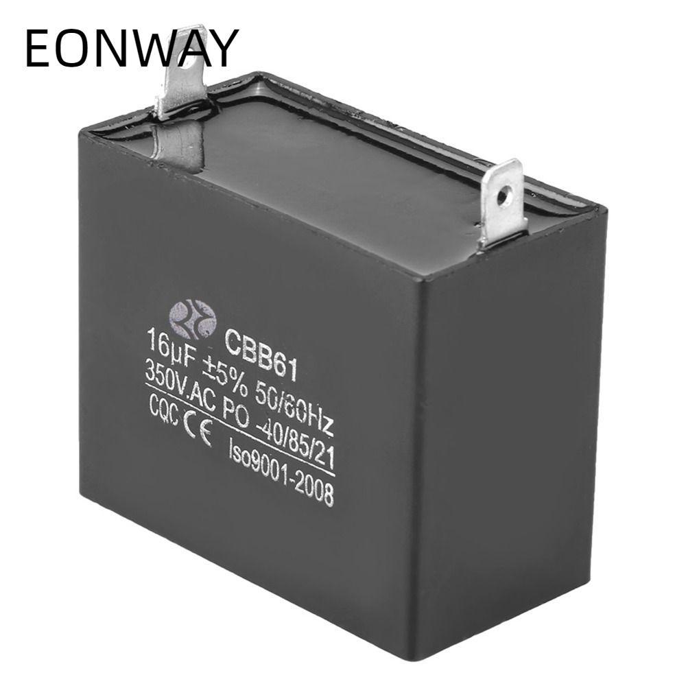 Tụ điện máy phát điện EONWAY, Tụ điện 16uF CBB61 CBB61, Linh kiện điện -40 / 85 / 21 50 / 60Hz 350V 