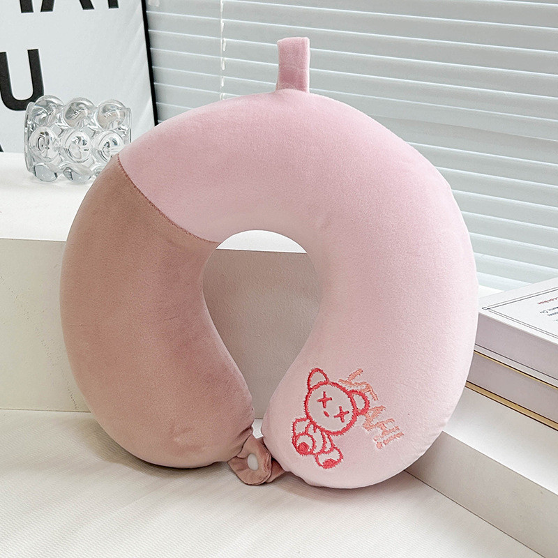 【Ready Stock】 U-Shape Pillow Memory Pillow Travel Neck Pillow Afternoon Nap Pillow Student Sleeping 