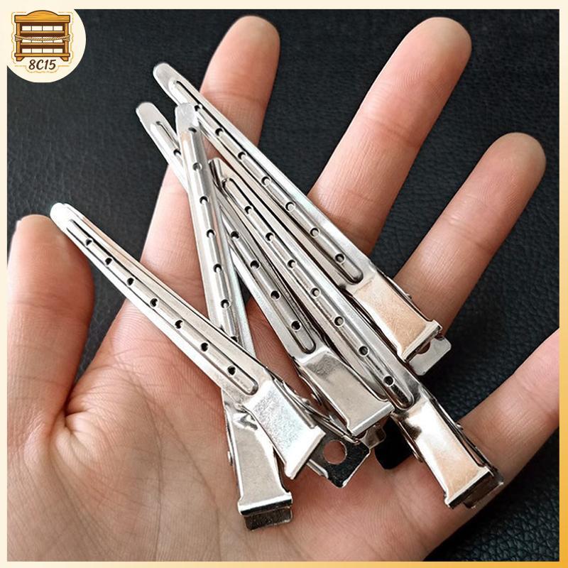 [8C15] 10 Kẹp Chăm Sóc Tóc Kẹp Cắt Tóc Bằng Thép Không Gỉ Kẹp Cho Dụng Cụ Làm Tóc [8C]