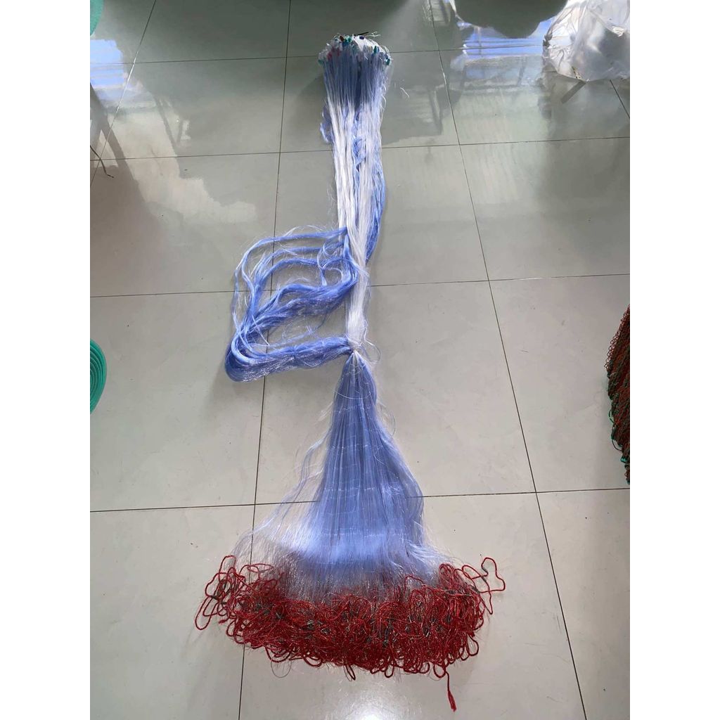 Lưới giăng cá 3 màng Cao 2 met Lưới chìm viền đỏ Dài 90/100m - 45/50 met Lưới đánh cá, Bắt Cá