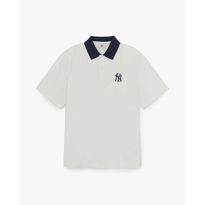 MLB - Áo polo unisex cổ bẻ tay ngắn Varsity_3APQV0263-50IVS