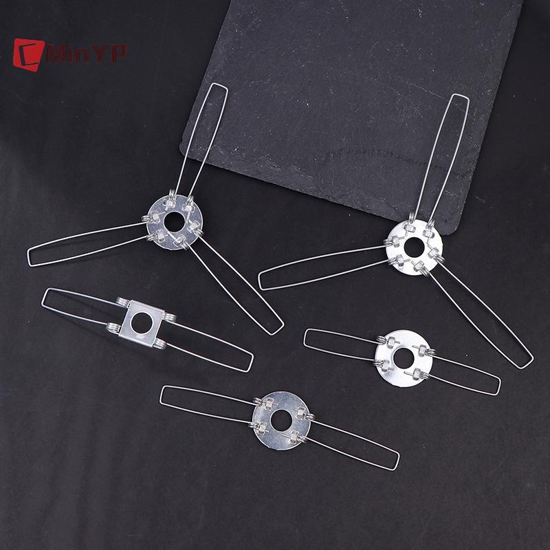 CMinYP 4 2 Forks 3-Forks Kẹp lò xo cố định mạ kẽm Lò xo Bule để cố định tấm chắn đèn DIY cho đèn Pan