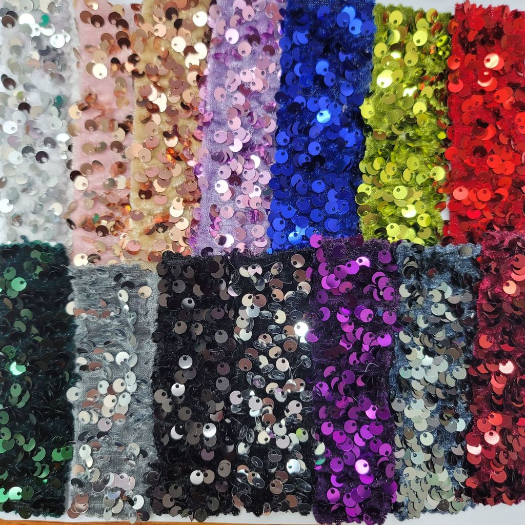 Flannel Bọt Thêu Ba Chiều Sequin Vải Sequin Sequin Vải 5 Mm Mã Hóa Sequin Thêu Hành Lý Sho