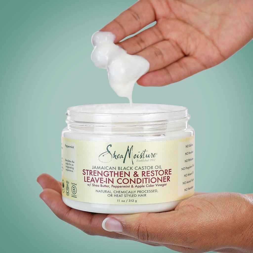 Xả khô SheaMoisture Shea Moisture Jamaican Black Castor Oil Reparative Leave-In Conditioner