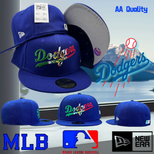 MLB Los Angeles Dodgers Mũ Bóng Chày Màu Xanh Thêu Kỷ Nguyên Mới