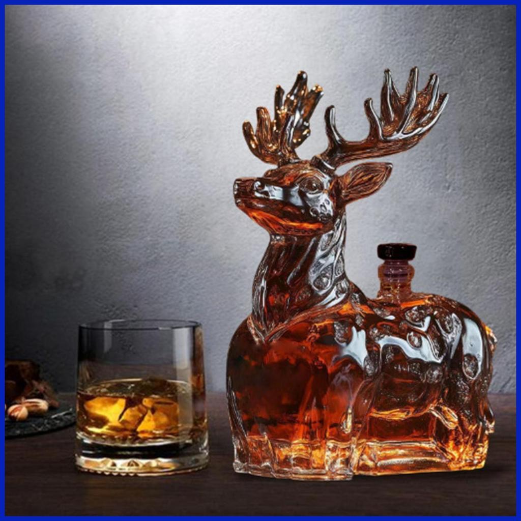 Chai Rượu 120ml Hươu Hộp Đựng Rượu Bourbon Bình Rượu Cho Nam Giáng Sinh Sinh Nhật Bourbon jiwph