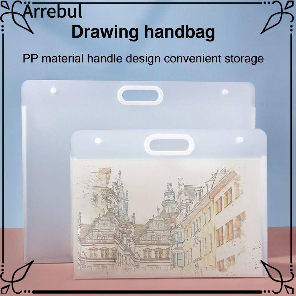 Túi đựng giấy vẽ tranh ARREBUL, Thư mục tập tin A2 / A3 / A4 di động, Album ảnh 4K / 8K / 16K chống 