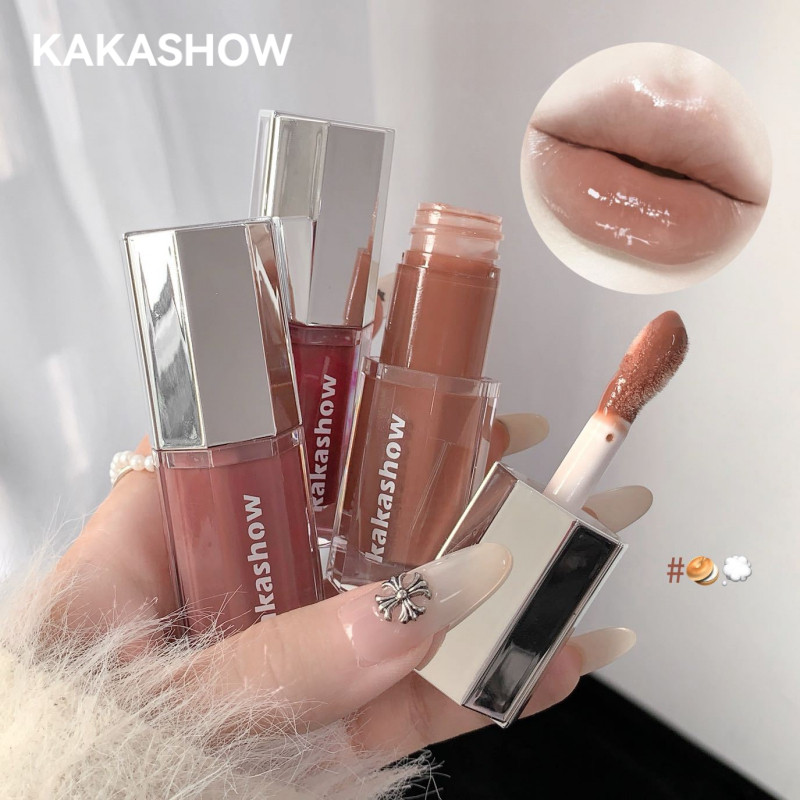 KAKASHOW Son Bóng Tráng Gương Son Kem Dưỡng Ẩm Ánh Gương Nhẹ Nhàng