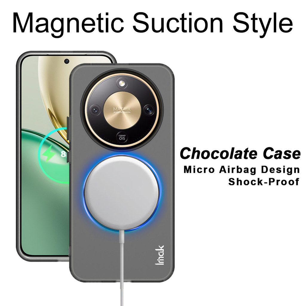 Imak Luxury Chocolate Case Cho Honor X9D 5G Vỏ Sạc Không Dây Từ Tính Cho Honor X70 5G Ốp điện thoại 