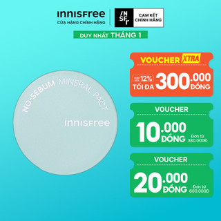  Phấn phủ kiềm dầu dạng nén innisfree No Sebum Mineral Pact 8.5g 