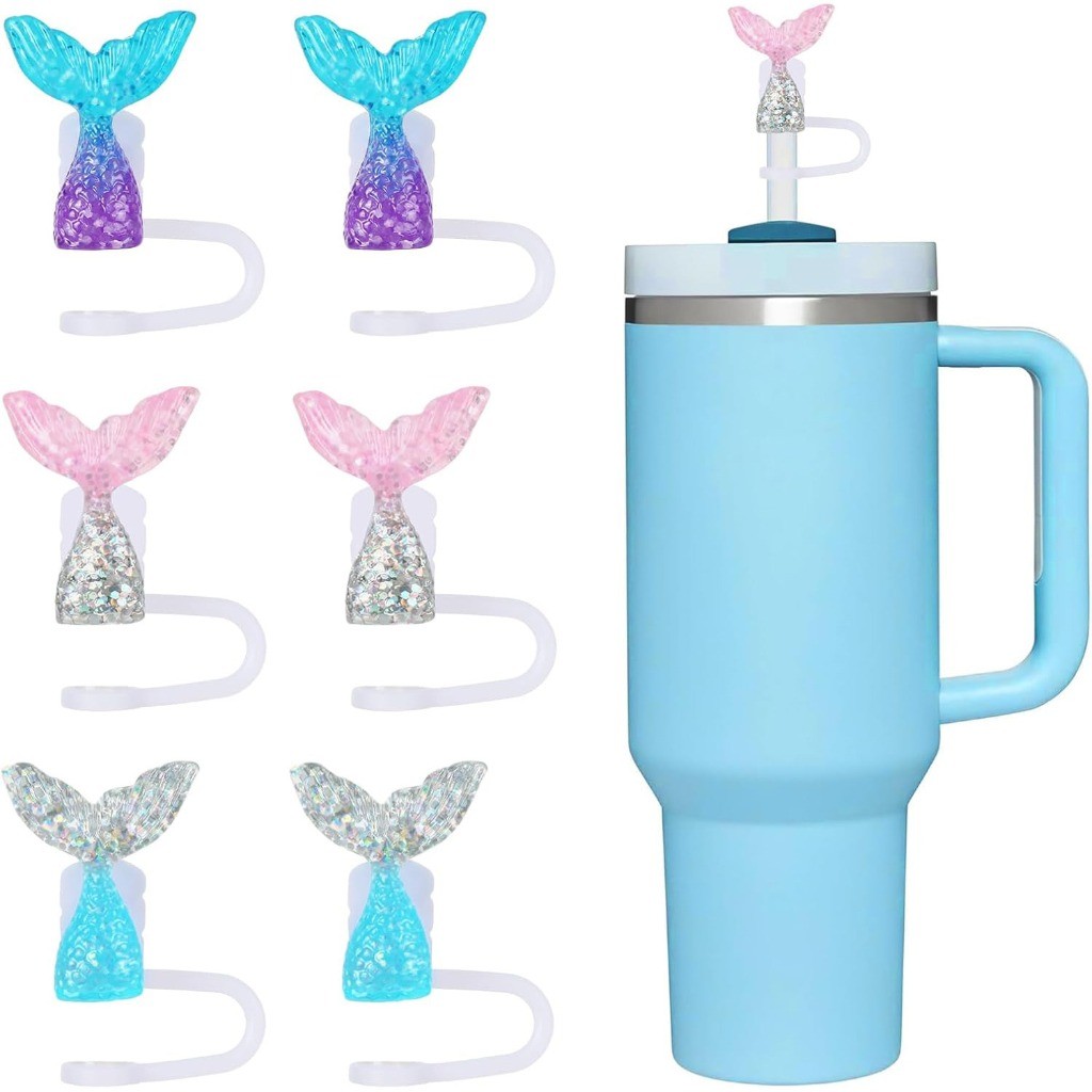 10mm Nàng Tiên Cá Series Ống Hút, Mũ Ống Hút Tumbler, Nắp Ống Hút, Nắp Cho Stanley & Owala Tumbler S