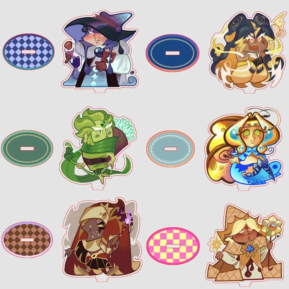 Standee Cookie Run Kingdom mô hình mica acrylic trang trí bàn học Moonlight Mozzarella Pomegranate P