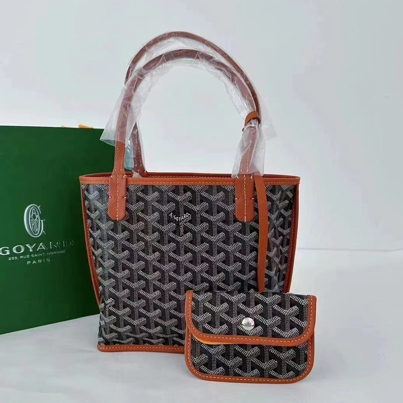 Mới Goyard Goyard Túi Răng Cho Chó Hai Mặt Trẻ Em-Mẹ Giỏ Rau Mini Túi Tote Nhỏ Một Vai Di Động Under