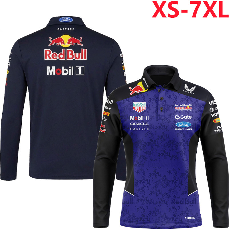 2026 Áo thun dài tay Unisex F1 mới + F1 Red Bull Racing Team Jersey