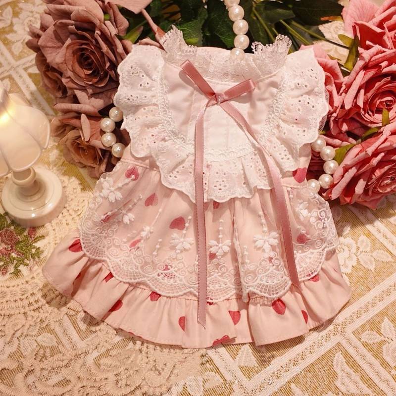 Pet Cat Dog Clothes Cute Clothes Princess Dress Four Seasons Light Pink MUjm