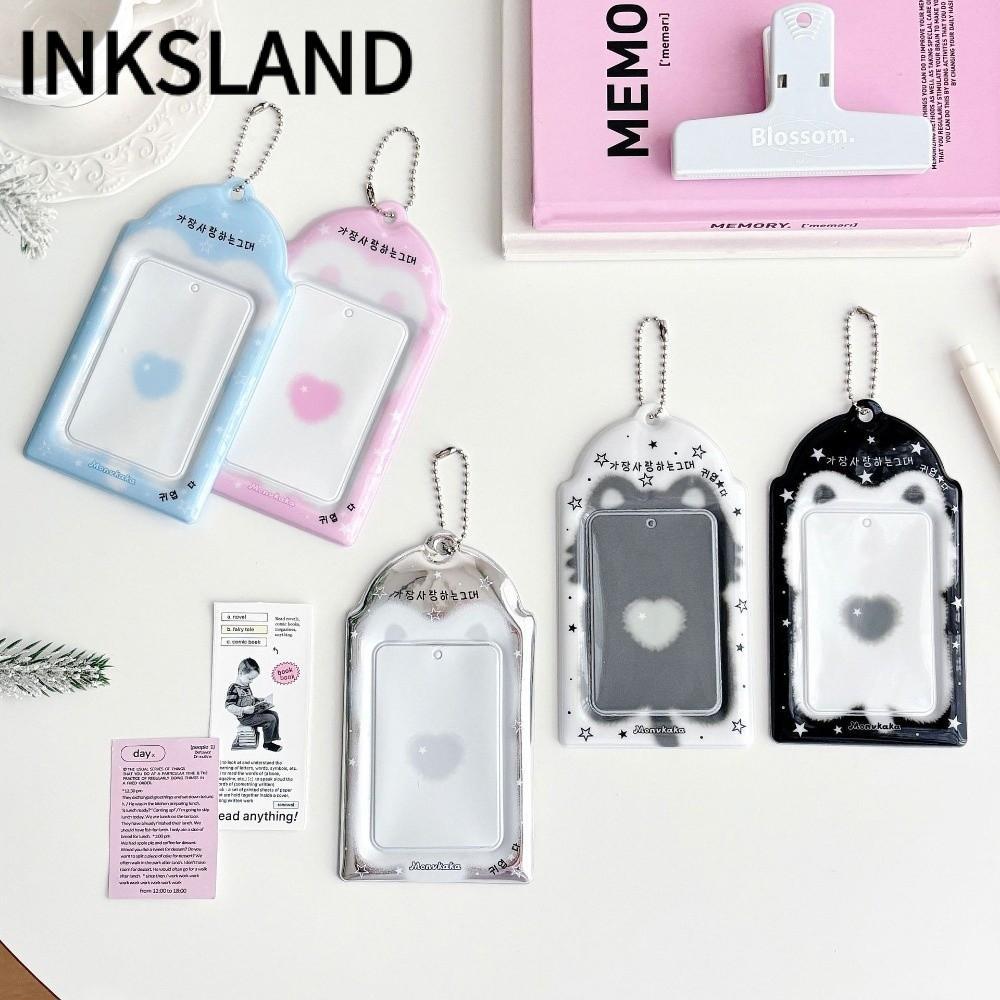Hộp đựng thẻ ngoại vi INKSLAND Idol, Hộp đựng thẻ ảnh PVC trang trí dây chuyền, Ins Style 3 inch Hộp