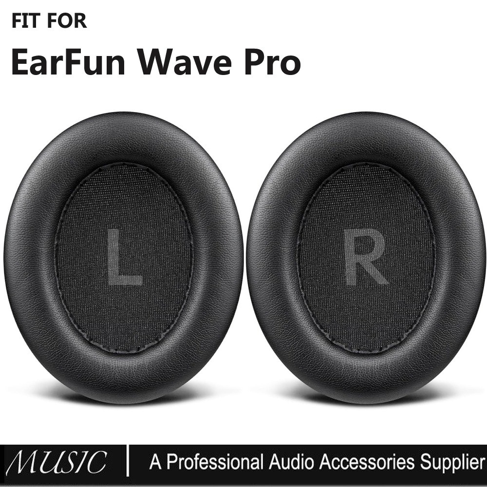Miếng đệm tai nghe thay thế cho tai nghe Earfun Wave Pro ANC, Đệm tai có da Protein mềm, Bọt mật độ 