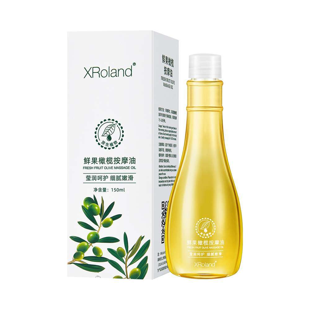 XRoland Fresh Olive Massage Oil , Natural Olive Body Massage Oil Hydrate Skin Relax Muscle Spa Body 