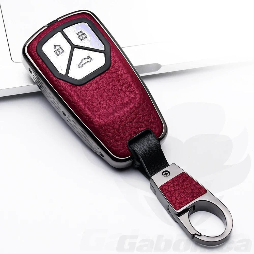 Vỏ bọc chìa khóa ô tô bằng da hợp kim kẽm cho Audi Sport A4 B9 A5 A6L A6 S4 S5 S7 8W Q7 4M Q5 TTS RS