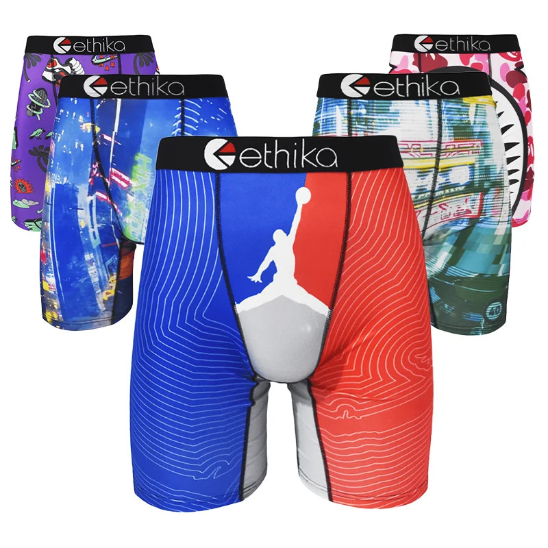 Quần lót nam boxer plus size thời trang in hình người - ETHIKA