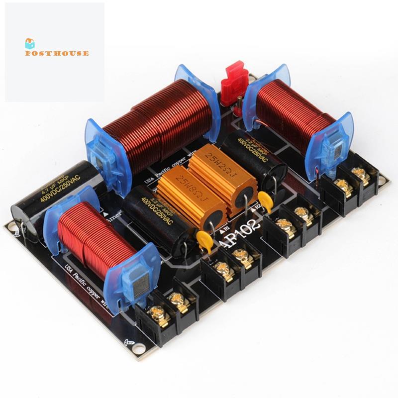 Loa chuyên nghiệp Crossover Bộ chia loa 3 chiều 200-500W 45Hz-23kHz Âm thanh 3 lỗ cho rạp hát tại nh