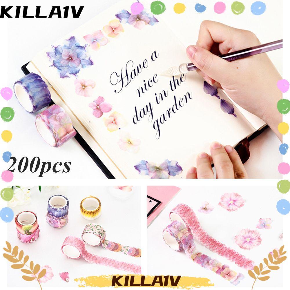 Băng keo KILLA1V 200 CÁI Thời trang DIY Sakura Giấy dính