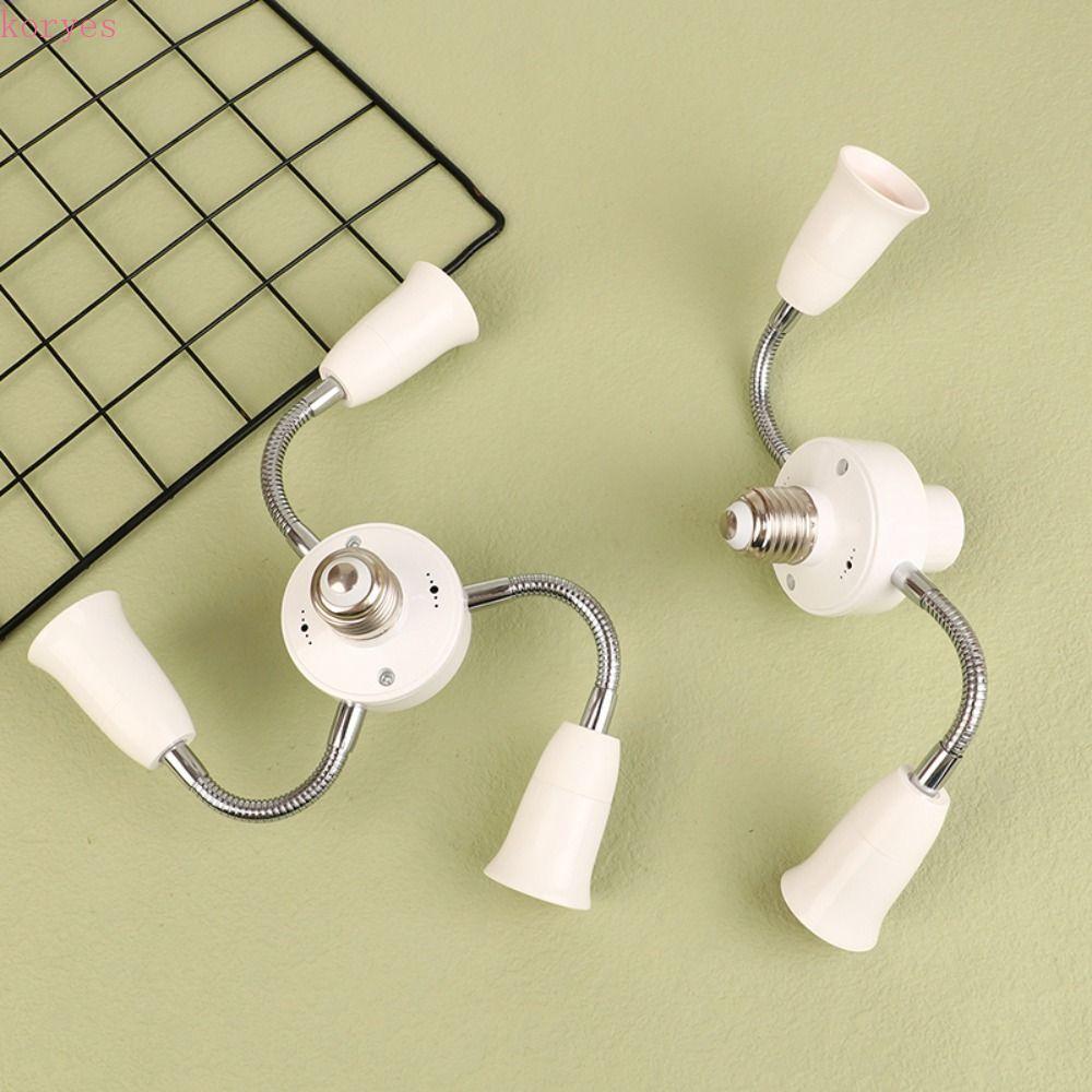 Bộ chia ổ cắm đèn KORYES E27, Bộ chuyển đổi bóng đèn Bộ chuyển đổi giá đỡ đèn E27 linh hoạt, E27 bền