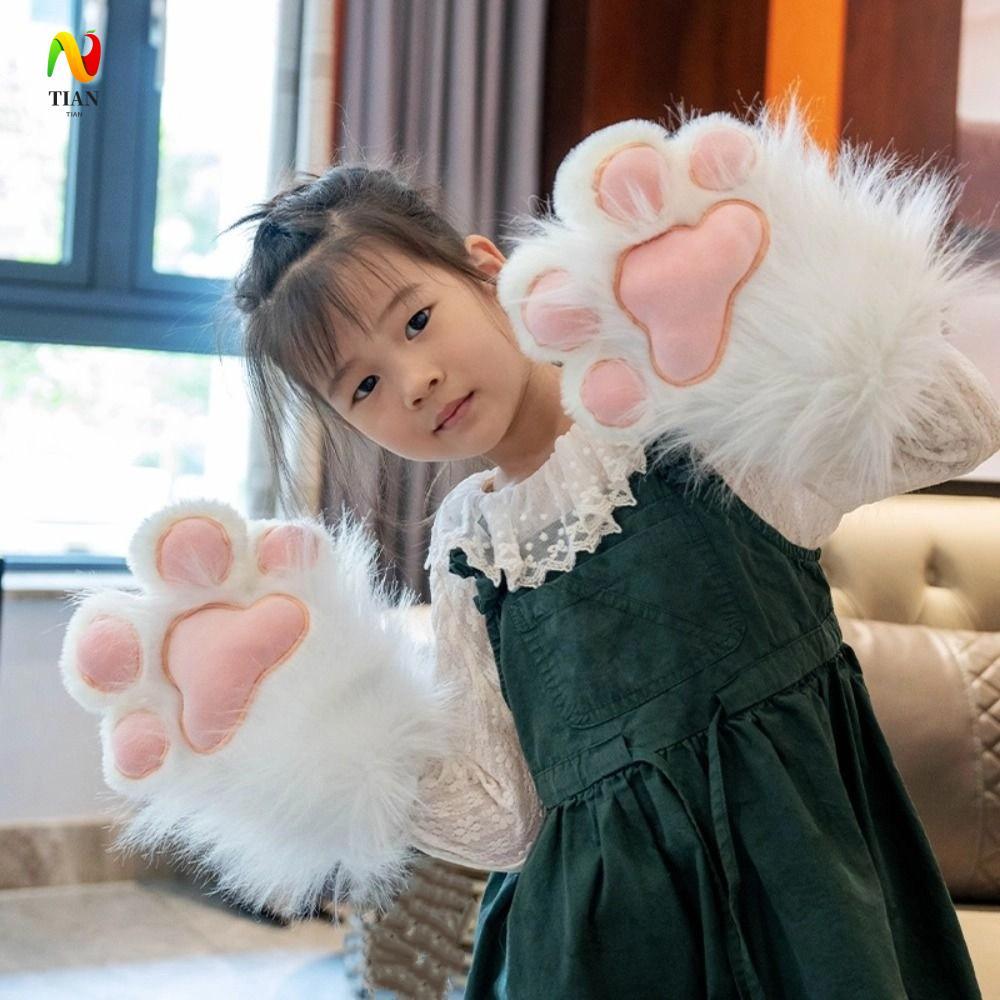 Găng tay mèo fursuit kigurumi sang trọng và ấm áp cho cosplay