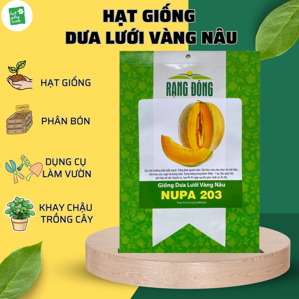 Dưa Lưới Vàng Nâu NUPA 203(1g) , phù hợp nhà phố