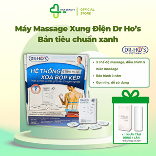   Chính hãng   Máy massage xung điện trị liệu DR HO'S 4 miếng dán - Bản Tiêu chuẩn Màu Xanh 